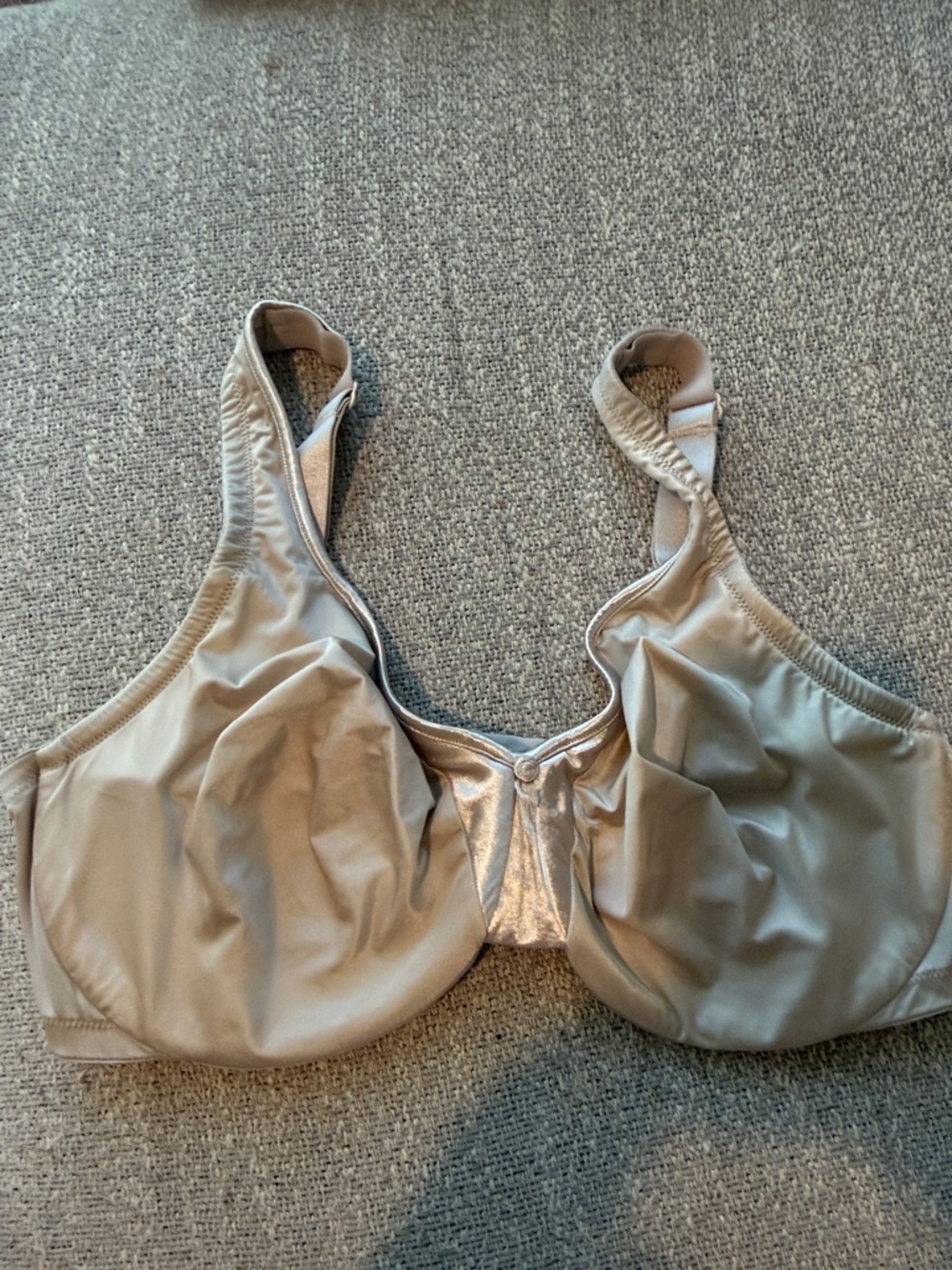 Olga Nude Satin Full Coverage Bra